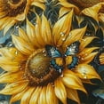 thumbnail image 5 of Patifu Sunflowers Butterflies Shower Curtain for Bathroom Decoration 100% Polyester Home Bathtubs Bathroom Curtain with Hooks 69"x72, 5 of 7