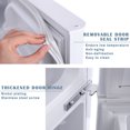 thumbnail image 6 of Northair 3.2 Cu ft Compact Mini Refrigerator Separate Freezer, Small Fridge Double 2-Door Adjustable Removable Retro Stainless Steel Shelves, 6 of 7