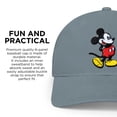 thumbnail image 3 of Gorra de béisbol gris ajustable de Mickey Mouse de Disney, 3 of 5