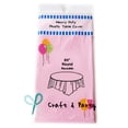 thumbnail image 2 of (6-pack) Heavy Duty Plastic Table Covers Tablecloth (Reusable) (Round 84"), 2 of 7