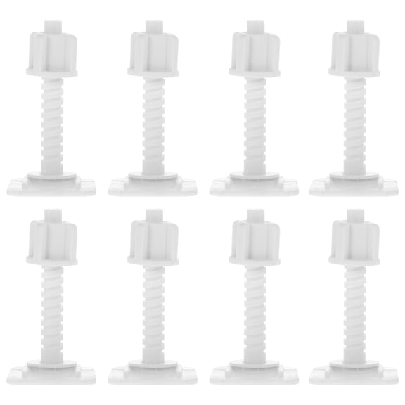 WHAMVOX 4 Pairs Toilet Replacement Parts Bolts Seat Screws