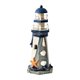 thumbnail image 1 of Adorno de faro de madera con temática de playa, figura decorativa creativa de faro Estrella de mar, 1 of 9