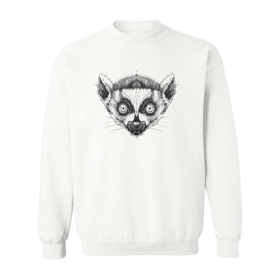Hand Drawing Lemur. Sweatshirt Women -Image by Shutterstock, Female Large
