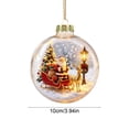 thumbnail image 2 of Barsme Glowing Christmas Story Ornament,Christmas Santa Decoration Ball With LED Light,Mini Holiday Scene Hanging Tree Decor – Warm Glow Keepsake For Mantel Window And Gift Giving, 2 of 6