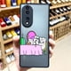 thumbnail image 4 of Matte Case for HONOR 70 50 30S 30 20 8X 9A 9X PLAY 4T X7 X8 X9 X10 5G V40 Case Funda Coque Capa Shell White Pig Rabbit Cartoon, 4 of 5