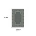 thumbnail image 3 of HomeRoots 2' X 4' Gray and Ivory Stain Resistant Indoor Outdoor Area Rug, 3 of 6