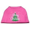 Scribbled Merry Christmas Screenprint Shirts Bright Pink XXXL (20)