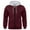 Wine, variant on Chbgutlmr Hoodies for Men Zip up Long Sleeve Drawstring Sweatshirts Color Block Fitting Casual Athletic Outwear Jacket