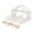 White, variant on Bellemave Twin Size Wood House-Shaped Floor Bed with Fence, Guardrails, Montessori Floor Bed House Bed Frame with Roof (Twin, Gray)
