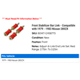 thumbnail image 2 of Front Stabilizer Bar Link - Compatible with 1979 - 1983 Nissan 280ZX 1980 1981 1982, 2 of 2