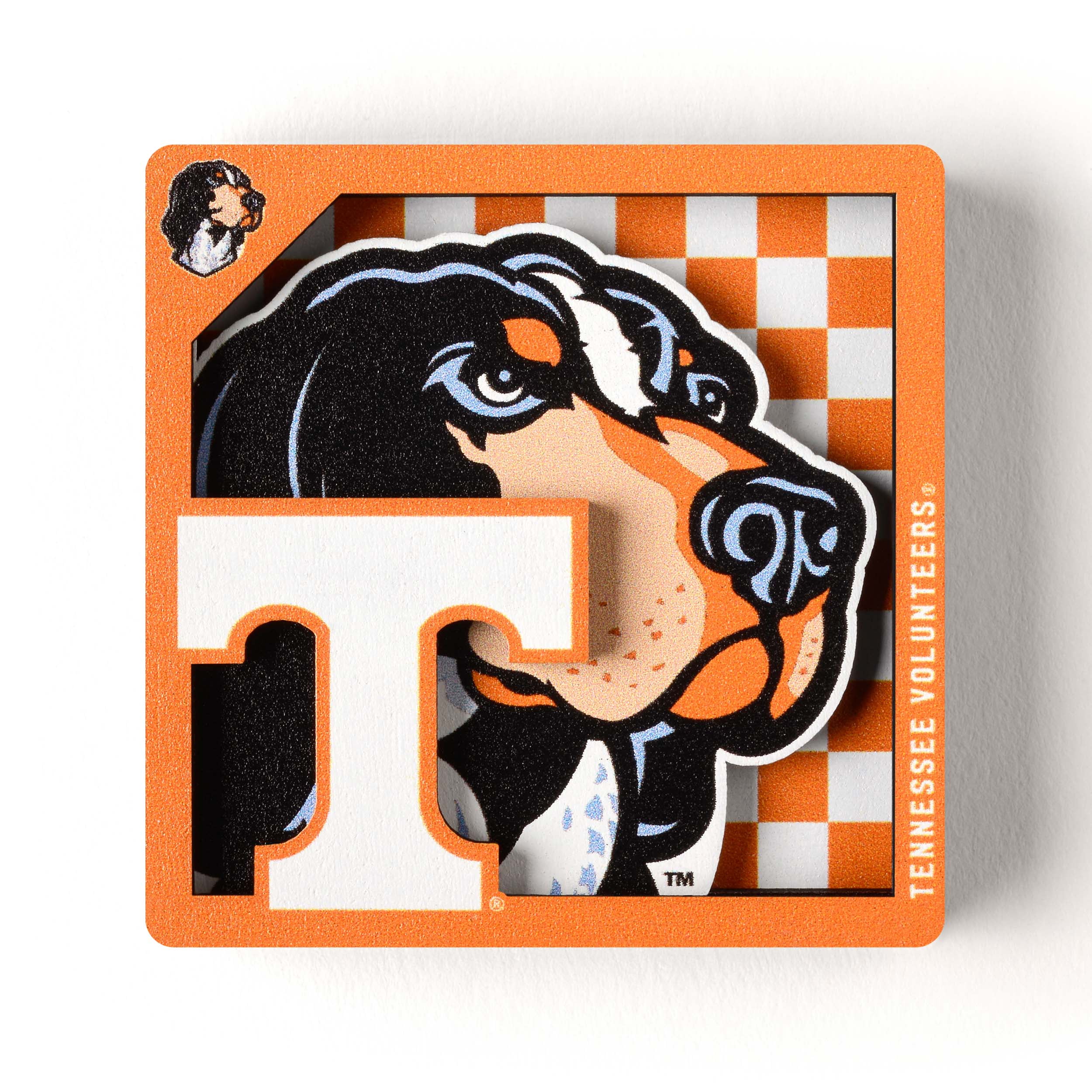 YouTheFan NCAA Tennessee Volunteers 3D Logo Series Magnet