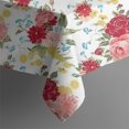 thumbnail image 5 of Pioneer Flower Floral Print Pattern Square Tablecloth,Waterproof Square Table Cover,Wipeable Spillproof Washable Table Cover for Home Kitchen Party Decor 42"X42"(107x107cm), 5 of 6
