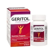 Geritol Multi-Vitamin Nutritional Support Tablets, Balance of 26 essential vitamins and minerals, 100-Count Bottles (Pack of 2)