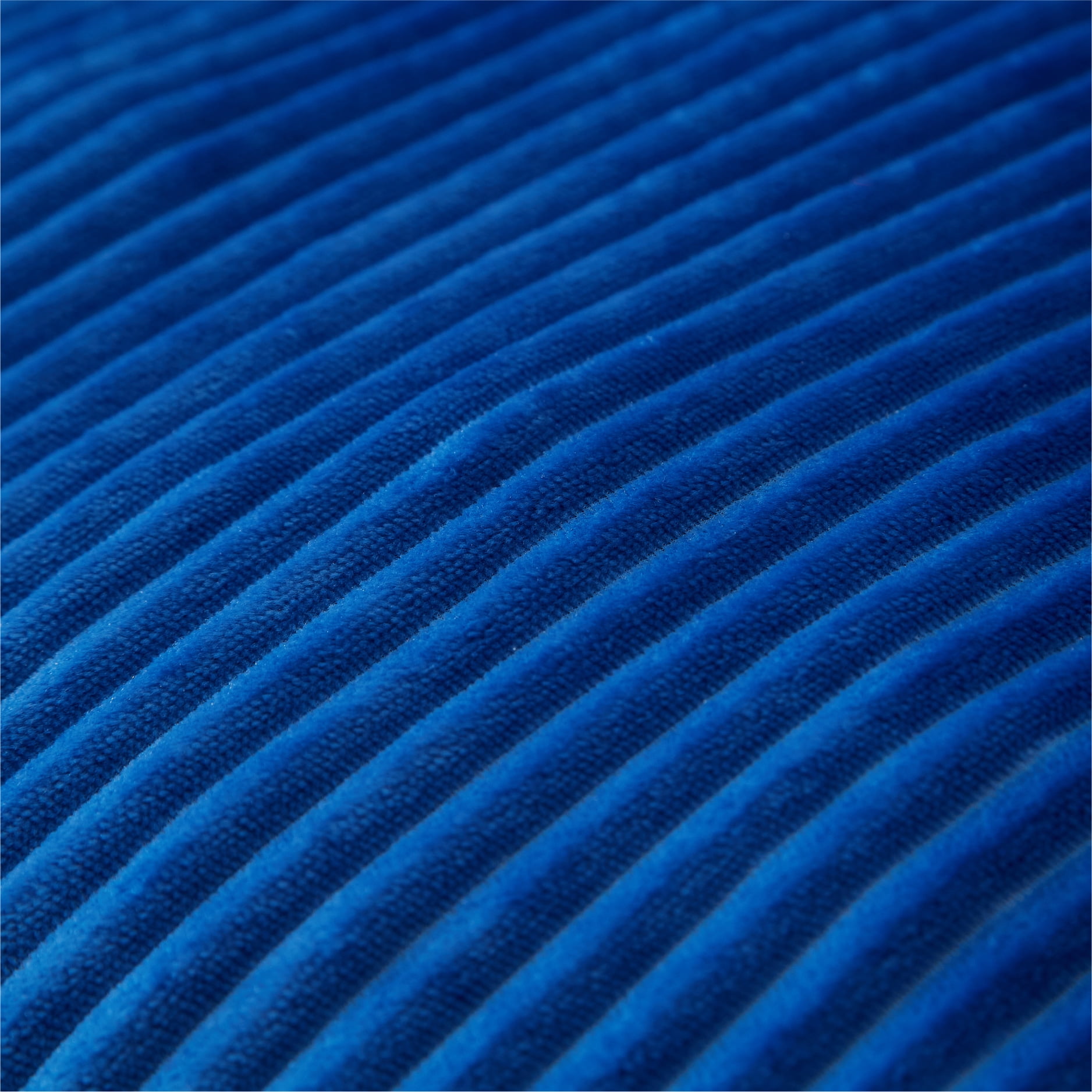 Mainstays by Becky G. & Alejandra Ribbed Plush Compressed Foam Chair, Blue
