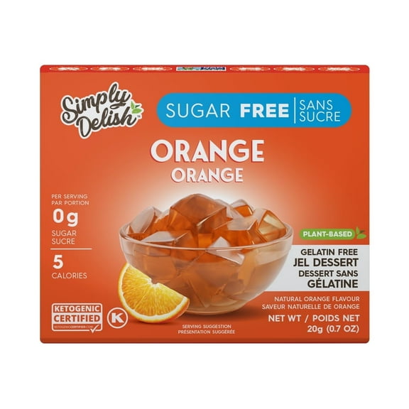Simply Delish Natural Jel Dessert Sugar Free Orange - 0.7 Pack Pack of 2