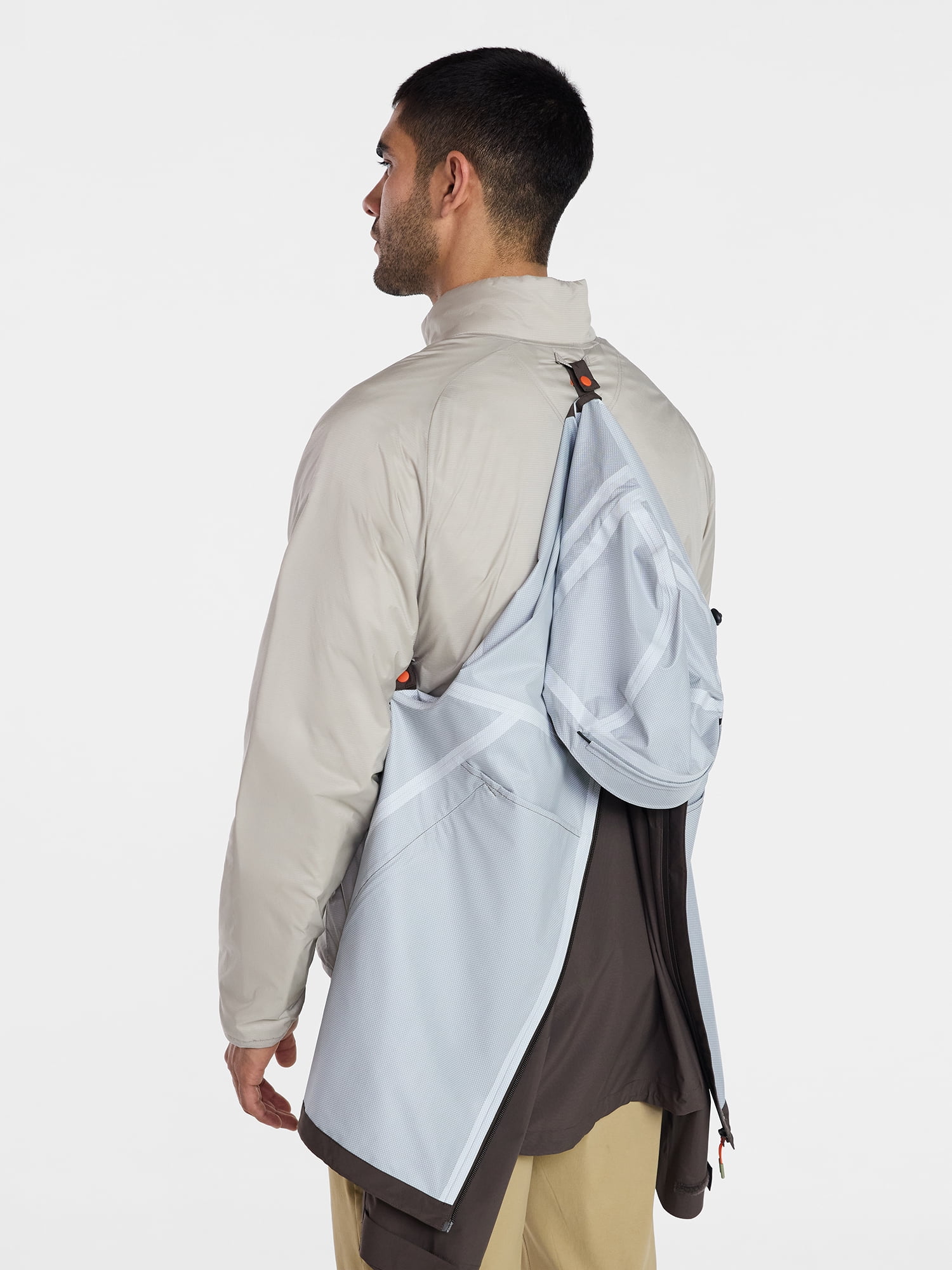 Ozark Trail Men's and Big Men's Light Insulated Nylon Zip Jacket, Sizes S-3XL