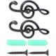 thumbnail image 2 of 2pcs Musical Note Hooks Vintage Wall Hooks Decorative Hooks Wall Hanger Hook, 2 of 2
