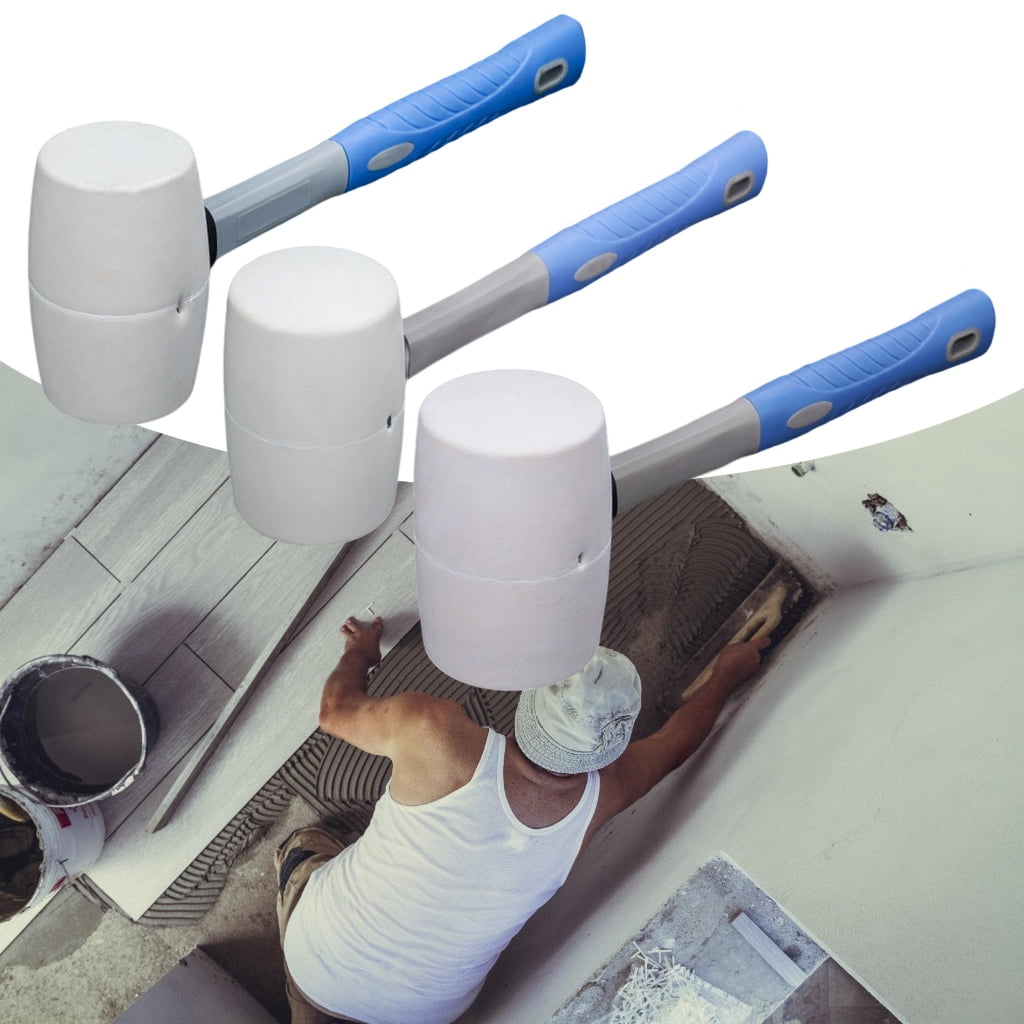 Durability Rubber Mallets AntiSlip Handle Safe For Wood Floors Ceramic Tiles Installation