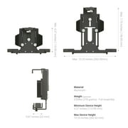 LockVise Metal Locking Tablet Mount with Drill Base Mount and Magnetic Micro USB Charge Cable for Commercial and Enterprise