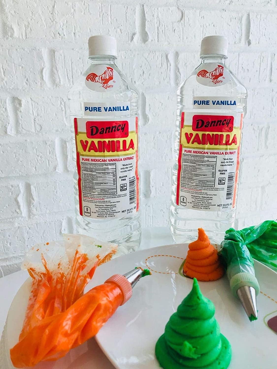 Danncy Mixed Pure Mexican Vanilla Extract From Mexico 33oz Each 2 Plastic Bottle Lot Sealed