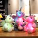 thumbnail image 3 of Juguetes de peluche de unicornio con luz LED brillante, almohada de Animal de unicornio sentado luminoso, muñeca de peluche Kawaii para niños, regalos de Navidad, 25CM, 3 of 4
