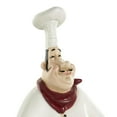 thumbnail image 5 of Chef 8.0" Polystone Figurine Salt and Pepper Shaker Holder with Wood Barrel Accents, by DecMode, 5 of 9