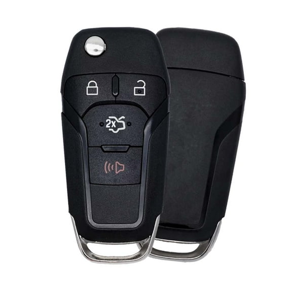 AKS KEYS New Replacement for Ford Fusion Remote Flip Key Shell Fits 4 Buttons That Use FCC N5F-A08TAA Compatible with 2013-2016 Fusion. Shell Only, Electronic Board not Included (1)