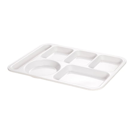 BRIGHTFUFU Stackable Divided Dinnerware Plate for Household Use, 1 Piece, 14.1 x 10.1 Inches, Dining