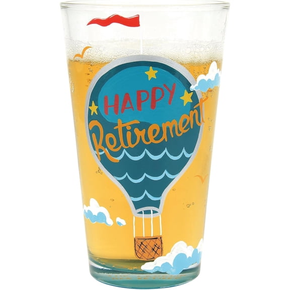 Happy Retirement Pint Glass Lolita