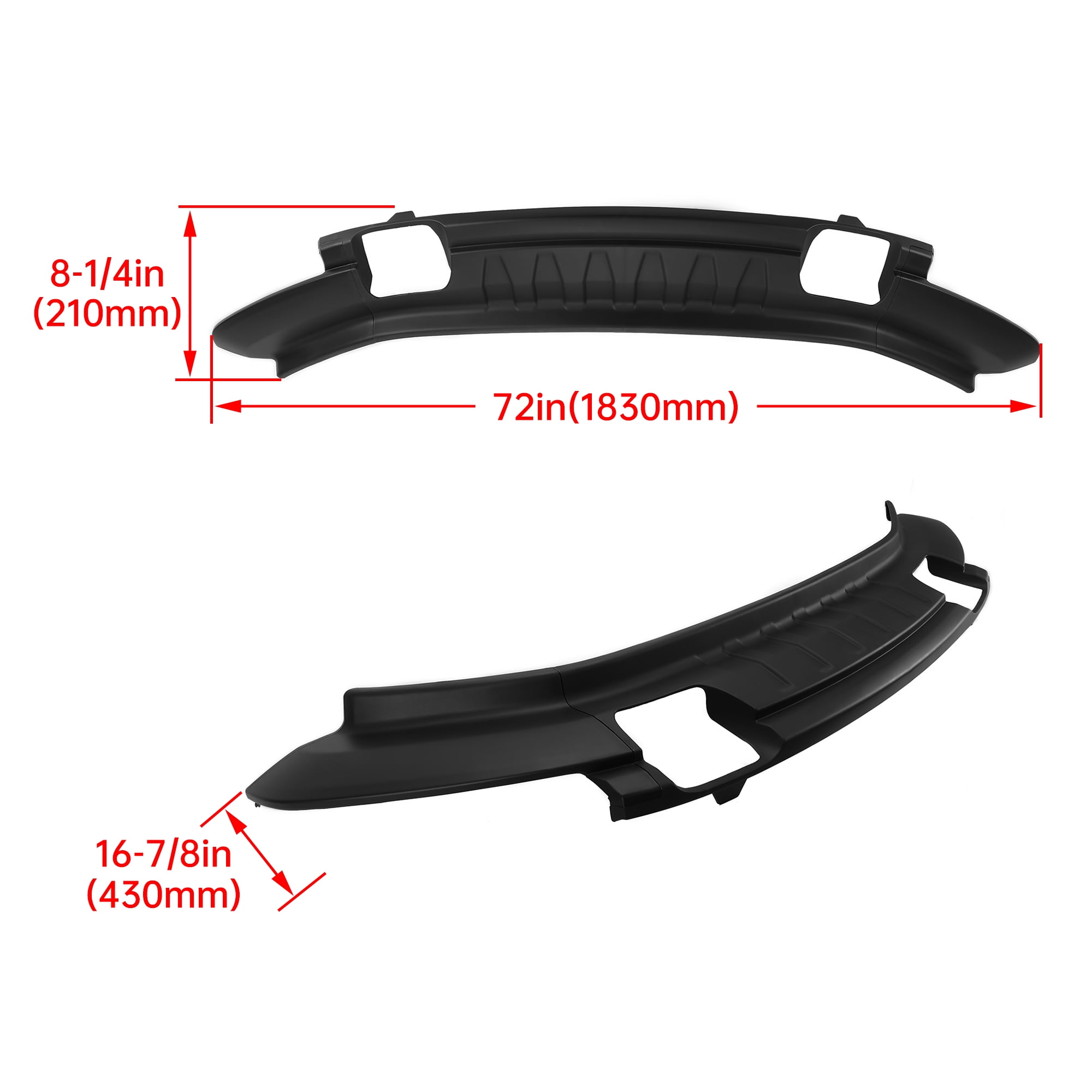 KOJEM Front Bumper Lower Valance for 2009-2014 Ford F150 4WD Replace for 9L3Z17626B FO1095228C with Fog Light Holes Air Dam Deflector Valance Panel