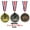 Bronze, variant on Martial Arts Medals, Karate Taekwondo Medal Tournament Awards Medals w/ Ribbons (Gold, 1 pc)