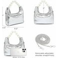 thumbnail image 6 of JULIE FERRARO COLLECTION Pearl Handle Evening Clutch Purse for Women with Detachable Chain Strap, 6 of 10