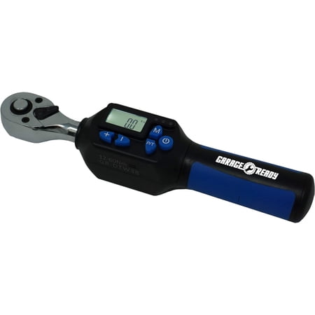 Digital Wrench - (9 to 44 ft-lbs) (12 to 60 Nm) +/- 2% Accuracy with Limit Buzzer & LED Flash Notification and Trace Tracking (3/8-Inch Drive)
