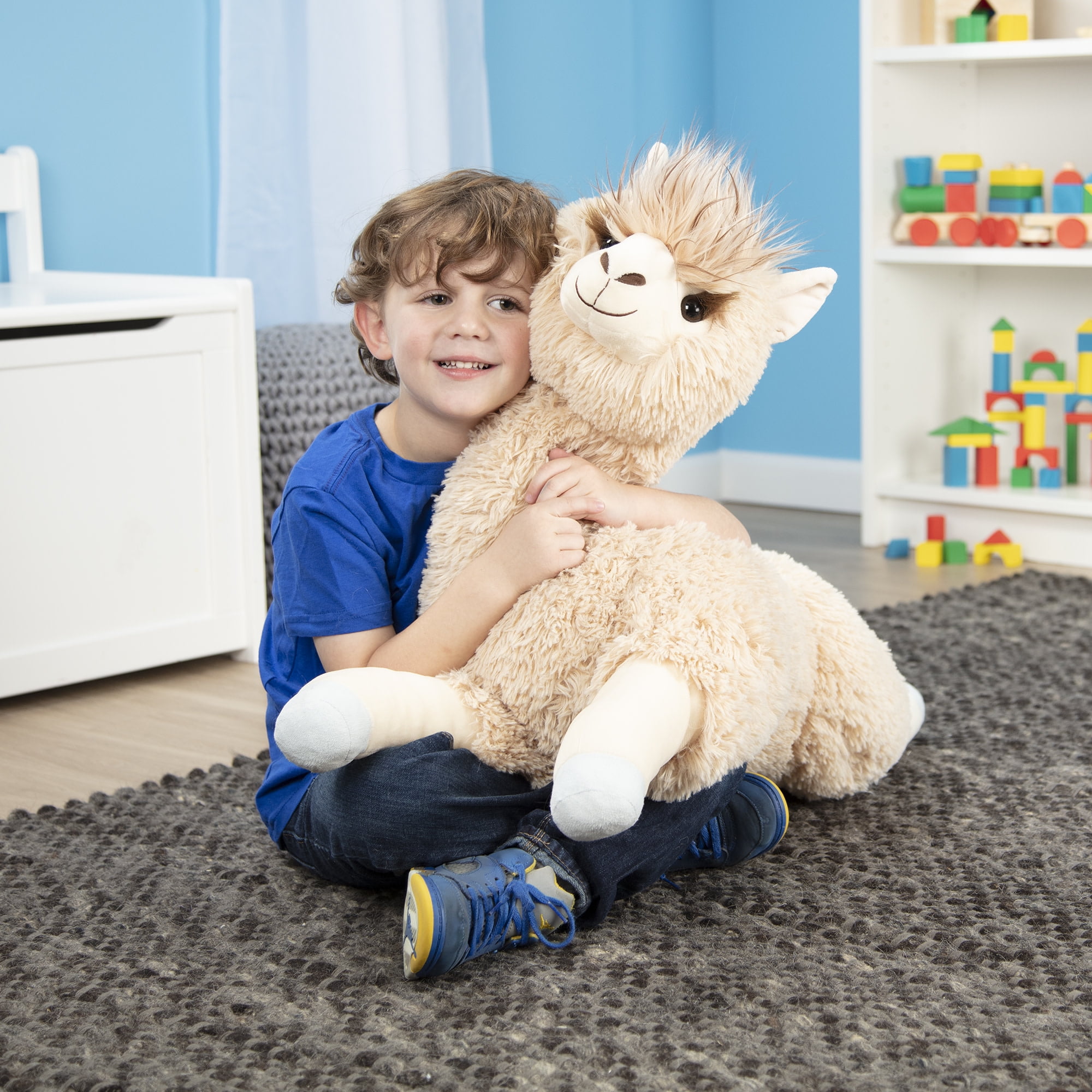 Melissa & Doug Jumbo Llama Stuffed Plush Animal (26 Inches Tall)