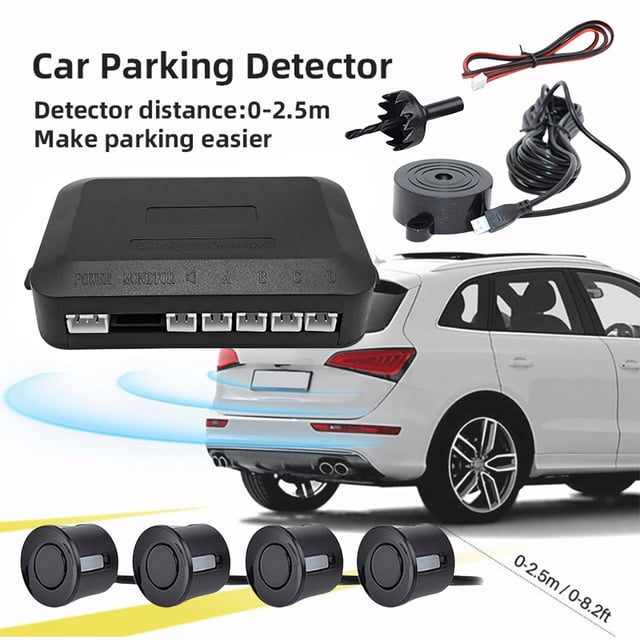 Kit de Seguridad con Alarma Sonora JShteea para Coche 4 Sensores