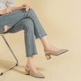 thumbnail image 2 of Women's Knit High Heel Sandals with Striped Design, Round Thick Heel (2 in) - 2025 Collection, 2 of 9
