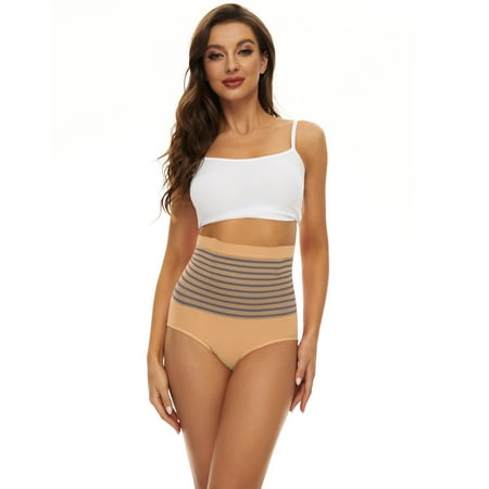 GZWYHT Hipster Panties Clearance High Waisted Underwear Girls  Solid Color Patchwork Briefs Panties Underwear Knickers Bikini Underpants Womens Underwear Panties for Women Seamless Underwear Beige M