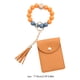 thumbnail image 3 of Cartera de cuero sintético, tarjetero, llavero, organizador y almacenamiento, pulsera de cuentas de silicona, tarjetero de color liso, llavero, billetera de cuero con flecos, compartimento para varias, 3 of 6