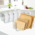 thumbnail image 6 of SAYEEC Clear Acrylic 4-Section Desk File Sorter, Plastic Desk Organizer, File Sorter & Handbag Organizer for Office & Home, 2 Pack, 6 of 8