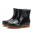 thumbnail image 3 of Penkiiy Mens Rain Boots Slip On Non-Slip Rubber Waterproof Ankle Boots Rain Shoes 41 Black, 3 of 8