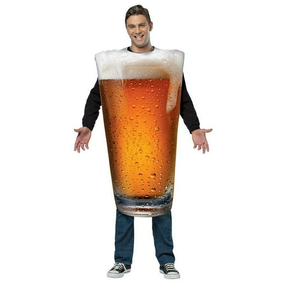 Rasta Imposta Get Real Beer Pint Men's Halloween Costume for Adult, Regular One Size