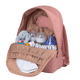 thumbnail image 3 of Mochila Pañalera de Bebé Moderna LuckyLy con Múltiples Compartimentos, Incluye Cambiador, Modelo Sandy rosa UNITALLA, 3 of 7