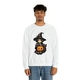 thumbnail image 4 of Teenage Witch with Cat and Pumpkin Unisex Heavy Blend™ Crewneck Sweatshirt, 4 of 7