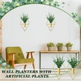 thumbnail image 6 of OldPAPA 10 In Hanging Planters with Artificial Aquatic Plants, Metal Vase, 2 Piece, 6 of 7