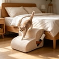 thumbnail image 5 of Non Slide Pet Stairs for Dogs Cats, Portable Dog Ramp for Bed Couch Sofa, High Density Foam Pet Ladder for Small Senior Pet, 5 of 6