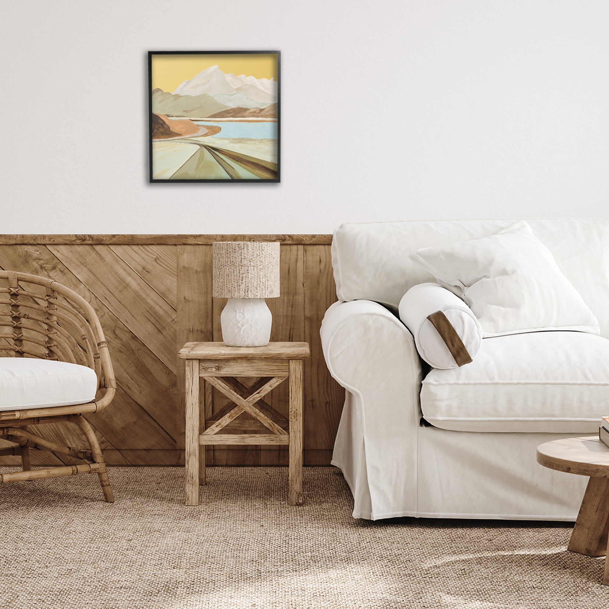 Stupell Industries Retorno Mountain Sunrise Black Framed Giclee Art, design by Patricia Pinto
