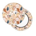 thumbnail image 2 of Picia Tropical Beach Sea Shell pattern Round Stool Covers Comfy Seat Covers Stretch Removable WashableChair Slipcover Round Bar Chair Cushion Cover-12 inch, 2 of 7