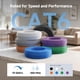 thumbnail image 2 of Cable Ethernet Matters Cat6, 10 Gbps, 300 pies, azul, 2 of 8