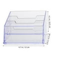 thumbnail image 2 of Miangastore Transparent Storage Box for Cards Rectangular 3Pcs 9.1x4.1in, 2 of 8