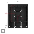 thumbnail image 3 of Closet Ropero Armable 3 Puertas Organizador Portatil negro 1, 3 of 8
